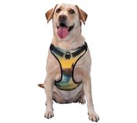 Gilet de traction imprimé Sunset in Barcelona XL pour animaux de compagnie à porter lors de la promenade du chien ou de l'escalade des montagnes