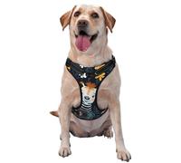 Gilet de traction imprimé zèbre souriant pour animaux de compagnie à porter lors de la promenade du chien ou de l'escalade des montagnes