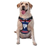 Gilet de traction pour animal de compagnie avec drapeau de l'État du Wyoming - Taille M - Idéal pour promener votre chien, randonnée, voyage quotidien