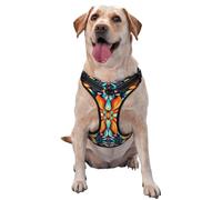 Gilet de traction pour animal de compagnie avec guirlande colorée - Convient pour promener le chien, randonnée et aventures en plein air