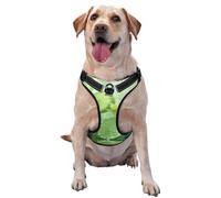 Gilet de traction pour animal de compagnie imprimé vert citron frais - Idéal pour promener le chien, randonnée, voyage quotidien