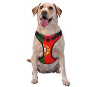 Gilet de traction pour animaux de compagnie avec drapeau portugais - Taille M - Pour promener le chien ou escalader les montagnes