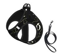 Gilet de Transport pour Petits Animaux de Compagnie Golden Queen of Spades Black Art, Sangles réglables, Facile à Promener, Sangles Douces et Respirantes, Convient aux Petits Chiens et Chats, etc.