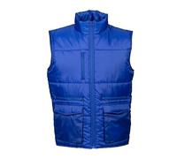 Gilet de travail multipoches en polyester brillant pour homme modèle Birmingham special price, Bleu roi, XL