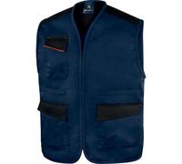 Gilet de travail multipoches sans manches bleu et orange Mach 1 S DELTA PLUS