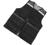 Gilet de travail réfléchissant Poches multiples Conception en maille Gilet de sécurité respirant à haute visibilité avec bandes réfléchissantes