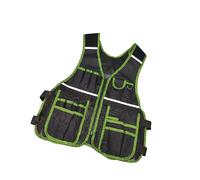 Gilet De Travail Respirant Réglable Avec Plusieurs Bandes Réfléchissantes De Poche Pour L'électricien De Gilet D'outil D'entretien De Construction Extérieure