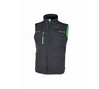 Gilet de travail U-POWER SATURN - Gris/vert - Col montant - Taille 5XL