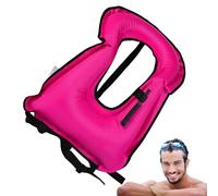 Gilet de vie gonflable avec tuba - Peut contenir jusqu'à 220 lb, veste de sécurité de natation pour débutants, design gonflable réglable, soutien léger et confortable de flottabilité | Gilet de