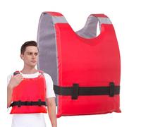Gilet De Vie pour Adultes - Gilet De Flottation Léger, Veste De Sécurité | Équipement De Support De Flottabilité des Rayures Réfléchissantes, Équipement Professionnel De Sports Nautiques avec Sangles