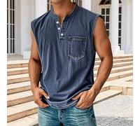 Gilet décontracté à boutons pour homme avec poche, coupe classique en polyester pour l'été, la plage, les vacances, le cyclisme, le fitness, les vacances, le cyclisme, les vacances, la chemise