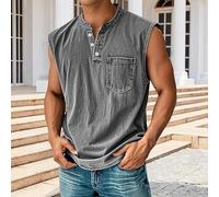 Gilet décontracté à boutons pour homme avec poche, coupe classique en polyester pour l'été, la plage, les vacances, le cyclisme, le fitness, les vacances, le cyclisme, les vacances, la chemise