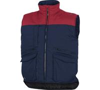 GILET DELTA PLUS MULTIPOCHES POLYESTER / COTON BLEU MARINE ROUGE SIERRA2 - SIER2BR0 52/54 (L)