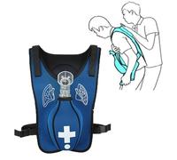 Gilet d'entraînement anti-suffocation, formation aux premiers secours, avec tape dorsale, modèle d'enseignement portable de réanimation cardio-pulmonaire, démonstration d'enseignement,Children-blue
