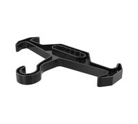 Gilet déployable sur le terrain avec corps en plastique dimensionnellement stable et alignement du crochet optimisé pour la compatibilité des équipements (noir)