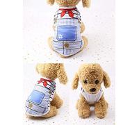 Gilet d'été pour animaux de compagnie - Faux vêtement en maille à bretelles pour chien et chat pour Teddy, Bichon Frise et Poméranien