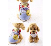 Gilet d'été pour animaux de compagnie - Faux vêtement en maille à bretelles pour chien et chat pour Teddy, Bichon Frise et Poméranien