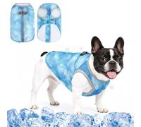 Gilet d'été rafraîchissant pour chien, léger, extensible, à séchage rapide, fermeture éclair YKK, anneau de laisse sans manches, pour chiens de petite, moyenne et grande taille, par temps chaud