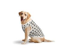 Gilet d'été respirant léger et confortable pour animaux de compagnie Motif teckel parisien Taille L