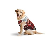 Gilet d'été sans manches pour animaux de compagnie Motif Streetprint de Londres Rouge Taille L