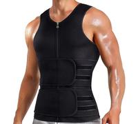 Gilet d'exercice pondéré, entraîneur de Taille de Gilet Sauna pour Hommes, bilan pour Hommes à Double Ceinture pour pour la Gymnase d'exercice 'entraînement, XL