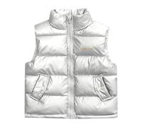 Gilet d'hiver Chaud et léger pour Enfants, garçons et Filles, vêtements d'extérieur, col Haut, Veste Mignonne sans Manches Blouson Ski Garçons
