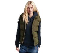 Gilet d'hiver femme Superdry Everest Vest L - Surplus goods olive - Col capuche M