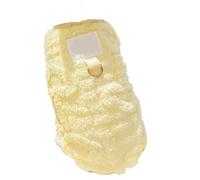 Gilet d'hiver pour bichon, nounours, Westie et Schnauzer - Doublure en peluche pour une chaleur confortable (jaune, taille M (poitrine 40 cm, 2,5-4 kg)