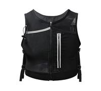 Gilet d'Hydratation pour Running Léger Respirable Confortable Haute Visibilité |Sac de Poitrine pour Cyclisme avec Poches Multiples Réfléchissantes - Sac à Dos d'Hydratation Érgonomique pour Course R