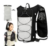 Gilet d'hydratation, sac de course, sac à eau de sport, système de sangle réglable, panneaux en tissu ventilé, capacité de poche de 1,5 litre, idéal pour l'entraînement en plein air, les voyages, la