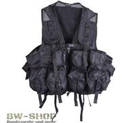 Mil Tec Gilet tactique 9 poches – Noir