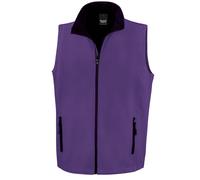 Result – Gilet sans manches R232 m – Imprimable softshell, doublé, imperméable – XL Bleu marine/Bleu roi