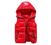Gilet Doudoune Femme Printemps Hiver Sans Manche Fermeture Zippé Capuche Amovible Manteau Veste Chaud Court Parka Thermique 2023