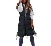 Gilet Doudoune Femme Veste Zippée Blousons Doudounes Fermeture Zippé Gilets matelassé brillant Chaude Matelassée Manteaus Vestes avec Sac de Rangement Duvet Grande Taille Hiver
