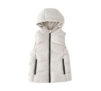 Gilet Doudoune Fille Longue sans Manches Manteau Duvet Enfant Garcon Chaud Hiver Veste Zippé épais Chaud en Peluche Parka Manteaux et Blousons Gilets a Capuche Fourrure Winter Coats 3-12 ans