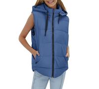 Gilet Doudoune Légère Sans Manche Femme - Veste Fine Matelassée Blouson Sans Manches
