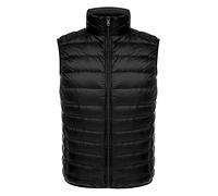 Gilet Doudoune sans Manche Légère Homme Duvet Matelassé Veste sans Manches Homme Plume Ultra Light Manteau Doudoune Matelassée Pliable Blouson Doudounes Legeres Hiver Chaudes Grande Taille Noir 3XL