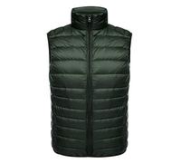 Gilet Doudoune sans Manche Légère Homme Duvet Matelassé Veste sans Manches Homme Plume Ultra Light Manteau Doudoune Matelassée Pliable Blouson Doudounes Legeres Hiver Chaudes Grande Taille Vert 2XL