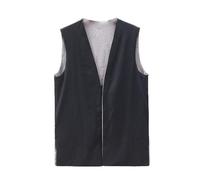 Gilet d'uniforme de Kung Fu double face pour arts martiaux Wing Chun Shaolin Tai Chi Vêtements d'entraînement Noir M