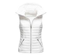 Gilet Duvet Femme Manteaux sans Manche Veste Col Roulé Puffer Femmes légant Couleur Unie Ample Coupe Classique Exterieur Reporter Travail