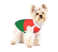 Gilet en coton avec motif drapeau de Madagascar pour petit animal de compagnie, taille L, imprimé complet, doux, respirant, élastique, tenue de fête quotidienne