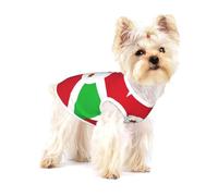 Gilet en coton avec motif drapeau du Burundi pour petit animal de compagnie - Imprimé complet - Doux et respirant - Élastique - Tenue quotidienne de fête