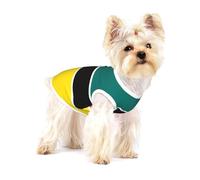 Gilet en coton avec motif drapeau du Mozambique pour petit animal de compagnie - Imprimé complet - Doux et respirant - Élastique - Tenue de fête quotidienne