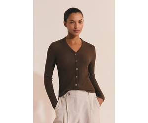 Gilet en coton côtelé - Jude Cardi - XL - Brown - Femme - Etam