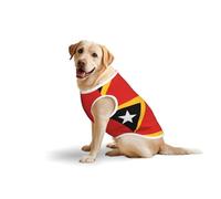 Gilet en coton doux et léger pour animaux de compagnie de la République démocratique du Timor-Leste imprimé sans manches pour chiens de taille moyenne et grande