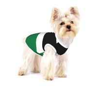 Gilet en coton imprimé drapeau de l'État de Palestine pour animal domestique M Vêtements doux élastique respirant Pull pour animal domestique