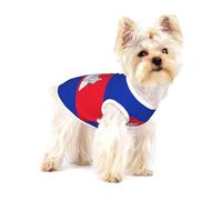 Gilet en coton imprimé drapeau du Cambodge M pour chien et chat - Doux et élastique - Respirant