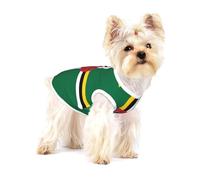 Gilet en coton imprimé drapeau du Commonwealth de la Dominique L pour chien ou chat Doux élastique respirant