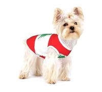 Gilet en coton imprimé drapeau du Liban pour animal domestique Taille M