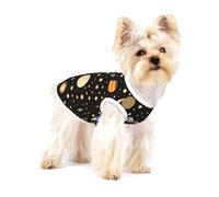 Gilet en coton imprimé étoiles Terre et ténèbres pour animal domestique M Vêtements doux élastique respirant Pull pour animal domestique